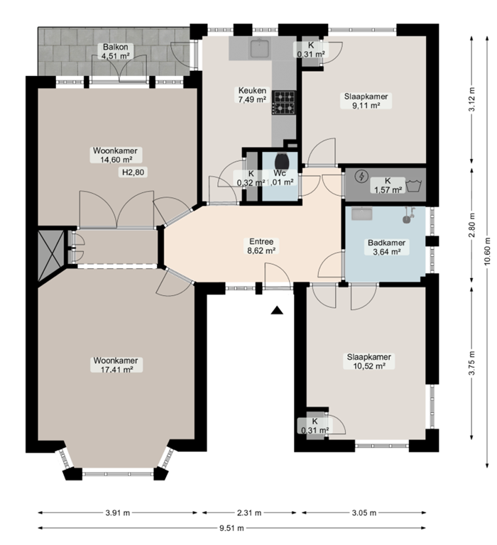 mediumsize floorplan